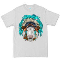 Dove Grey simmental indian headdress Premium Tee - JahusDesignShop