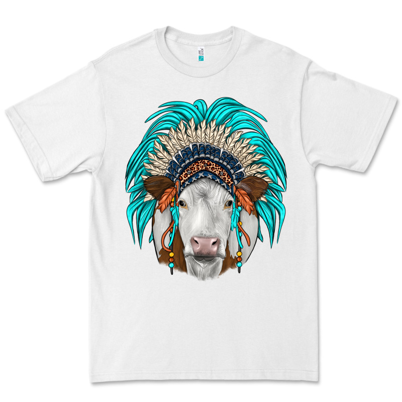 Simmental Indian Headdress Premium Tee by JahusDesignShop | Teevron