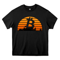 Black bitcoin new orleans retro sunset Heavy Core Tee - Jasminsmagicworld