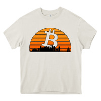Cream bitcoin new orleans retro sunset Heavy Core Tee - Jasminsmagicworld