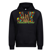 Black joy Christmas Rockin Urban Hoodie - CowhideDigitalArt