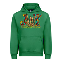 Emerald joy Christmas Rockin Urban Hoodie - CowhideDigitalArt
