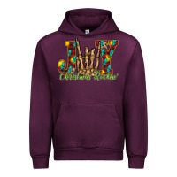 Mauve Wine joy Christmas Rockin Urban Hoodie - CowhideDigitalArt