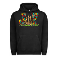 Pigment Black joy Christmas Rockin Urban Hoodie - CowhideDigitalArt
