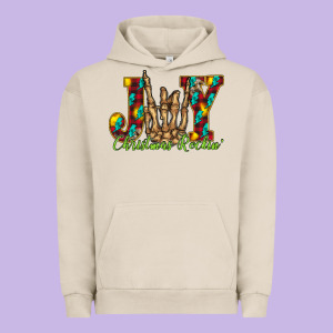 Joy Christmas Rockin Urban Hoodie Designed By Cowhidedigitalart