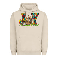 Pigment French Oak joy Christmas Rockin Urban Hoodie - CowhideDigitalArt