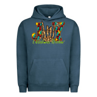 Pigment Midnight Navy joy Christmas Rockin Urban Hoodie - CowhideDigitalArt