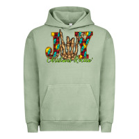 Pigment Oil Green joy Christmas Rockin Urban Hoodie - CowhideDigitalArt
