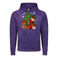 Cloud Purple Santa's Elf Christmas Vintage Hoodie - BundleAndBundleShop