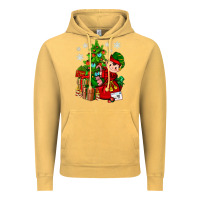 Vintage Mustard Santa's Elf Christmas Vintage Hoodie - BundleAndBundleShop