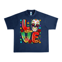 Navy cinco de mayo love Urban Heavy Tee - LillyAllenDesigns
