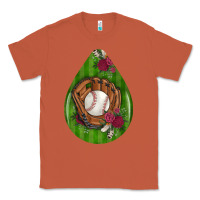 Copper baseball and western roses teardrop  4 Classic Tee - BundleAndBundleShop