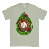 Baseball And Western Roses Teardrop  4 Classic Tee | Teevron