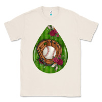 Natural baseball and western roses teardrop  4 Classic Tee - BundleAndBundleShop