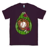 Plum baseball and western roses teardrop  4 Classic Tee - BundleAndBundleShop