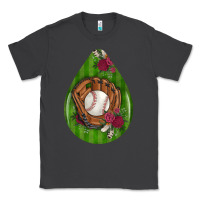 Smoke baseball and western roses teardrop  4 Classic Tee - BundleAndBundleShop