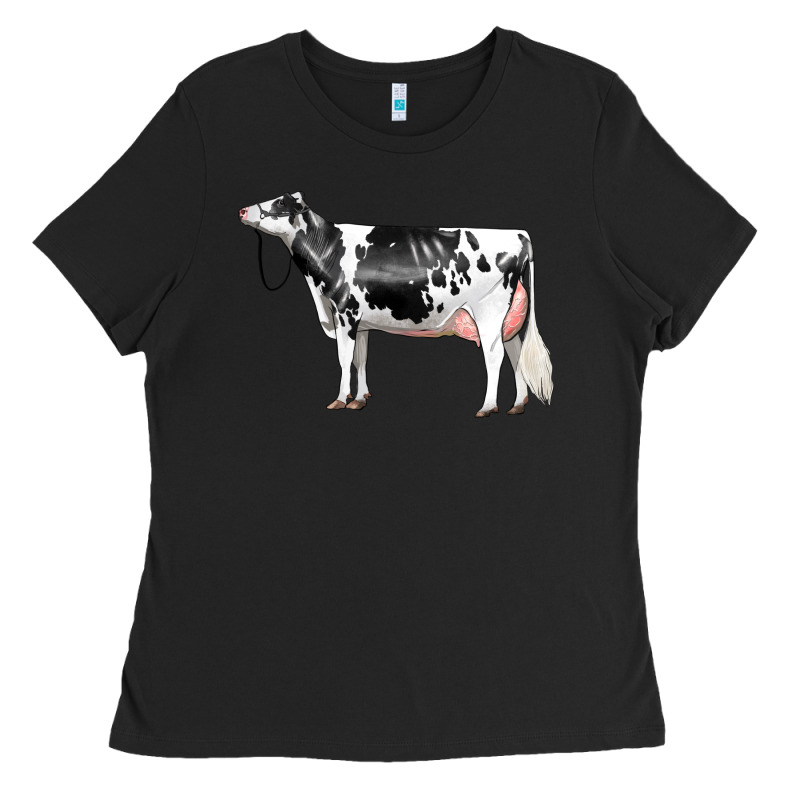 Holstein Dairy Cow Ladies Tee by LillyAllenDesigns | Teevron