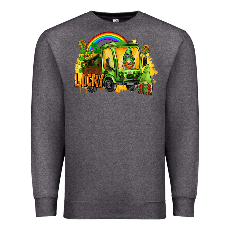 Lucky Gnomes Truck St. Patrick's Day Premium Sweatshirt by FaDigitalArtStudio | Teevron