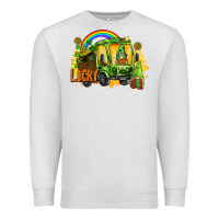 Oatmeal Heather lucky gnomes truck St. Patrick's Day Premium Sweatshirt - FaDigitalArtStudio