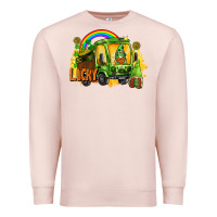 Pale Pink lucky gnomes truck St. Patrick's Day Premium Sweatshirt - FaDigitalArtStudio