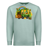 Seafoam lucky gnomes truck St. Patrick's Day Premium Sweatshirt - FaDigitalArtStudio