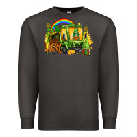 Smoke lucky gnomes truck St. Patrick's Day Premium Sweatshirt - FaDigitalArtStudio