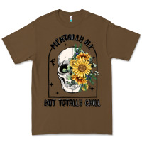 Cacao mentally ill but totally chill Premium Tee - MaliasSmallBusiness