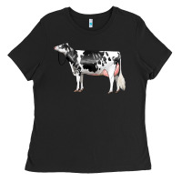 Holstein Dairy Cow Ladies Tee | Teevron