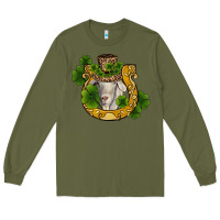 Army Green st patricks day goat horseshoe shamrock Long Sleeve Tee - RanaPortraitStore