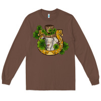 Chestnut st patricks day goat horseshoe shamrock Long Sleeve Tee - RanaPortraitStore