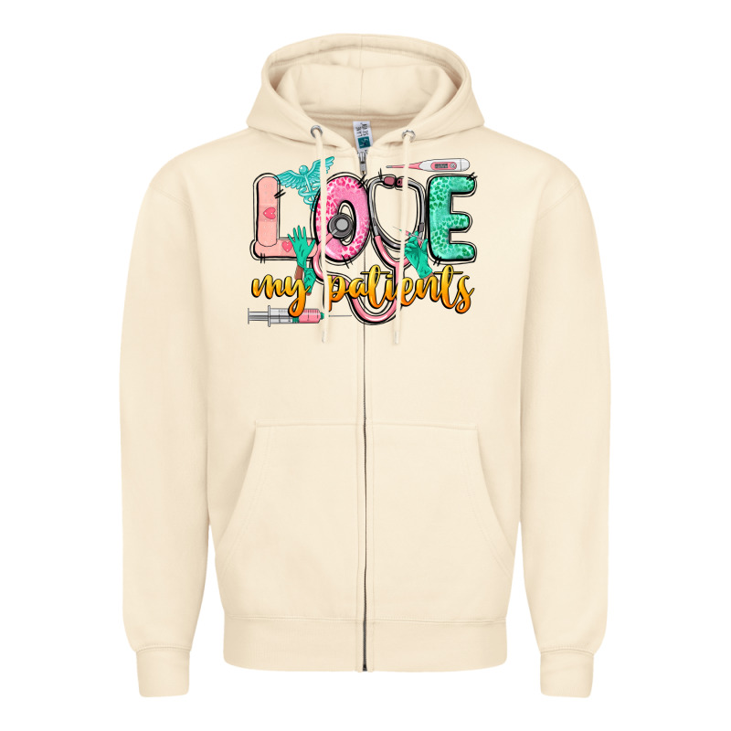 Love My Patients Zipper Hoodie by CowGirlArtShop | Teevron