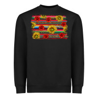 Black Mexico Brushstroke Heavyweight Sweatshirt - texasbilliewilder