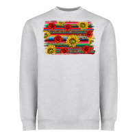 Heather Grey Mexico Brushstroke Heavyweight Sweatshirt - texasbilliewilder