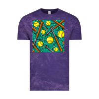 Cloud Purple softball bat with leopard and glitter seamless pattern Vintage Tee - BundleAndBundleShop