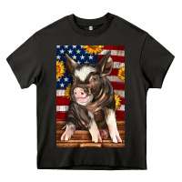 Asphalt Western American Pig Heavy Core Tee - LillyAllenDesigns