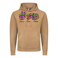 Vintage Camel Peace Love Autism Vintage Hoodie - BundleAndBundleShop