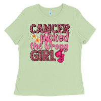 Matcha cancer picked the wrong girl Ladies Tee - NancyCooperArtShop