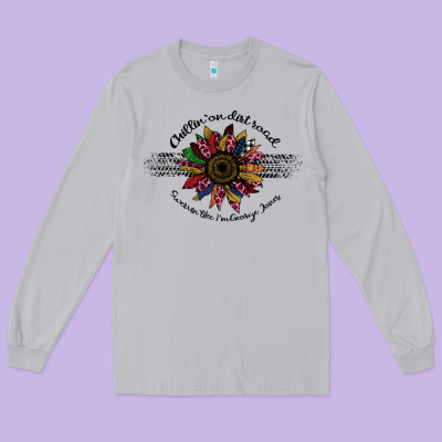 Chillin' On A Dirt Road Laid Back Swervin' Like Long Sleeve Tee Designed By Bettercallsaul