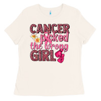 Bone cancer picked the wrong girl Ladies Tee - NancyCooperArtShop