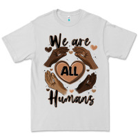 Dove Grey we are all humans Premium Tee - MaliasSmallBusiness