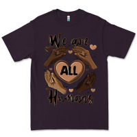 Plum we are all humans Premium Tee - MaliasSmallBusiness