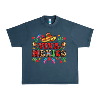 Midnight Navy viva mexico Urban Heavy Tee - LillyAllenDesigns