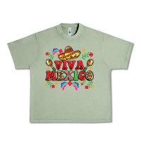 Oil Green viva mexico Urban Heavy Tee - LillyAllenDesigns
