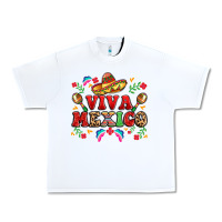White viva mexico Urban Heavy Tee - LillyAllenDesigns