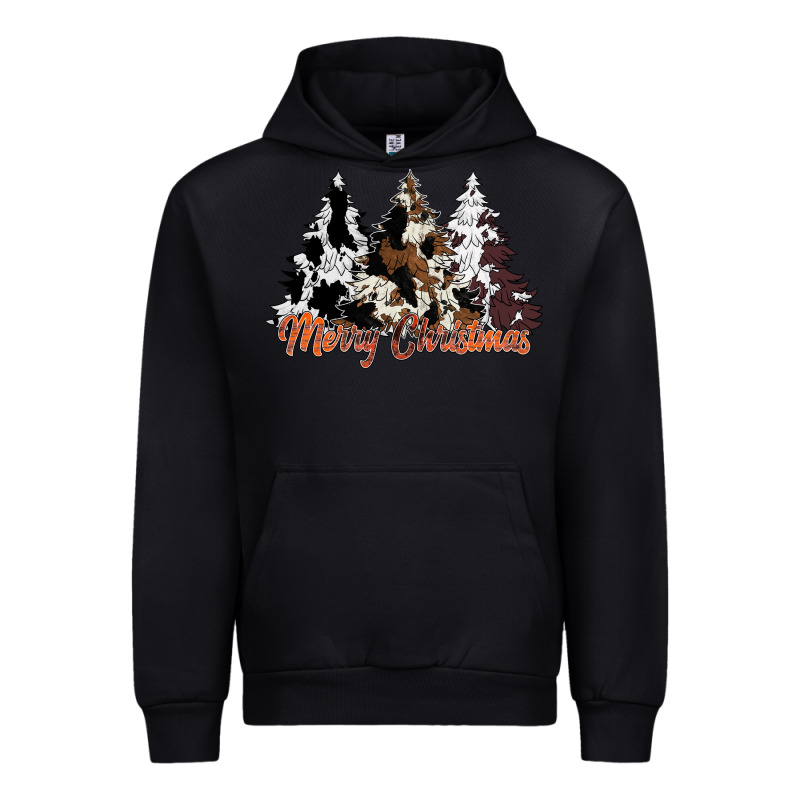 Merry Christmas Cowhide Trees Urban Hoodie by CowhideDigitalArt | Teevron