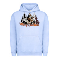 Pigment Grape Ice merry christmas cowhide trees Urban Hoodie - CowhideDigitalArt