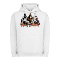 Pigment Lunar Rock merry christmas cowhide trees Urban Hoodie - CowhideDigitalArt