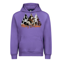 Tulip merry christmas cowhide trees Urban Hoodie - CowhideDigitalArt