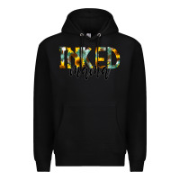 Black Inked Mama Premium Hoodie - CowCowDesign