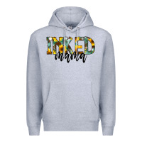Heather Grey Inked Mama Premium Hoodie - CowCowDesign